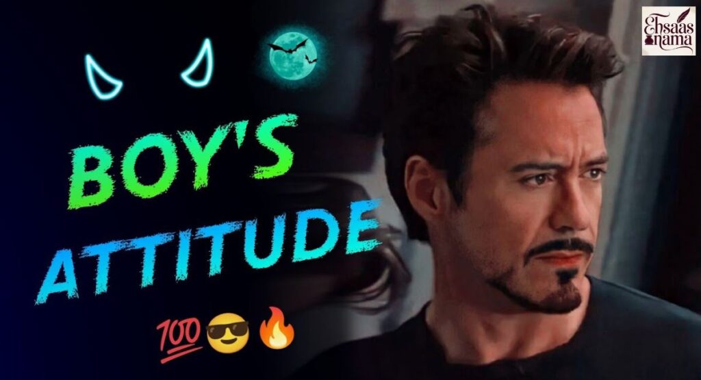 Emotional and heartfelt attitude status for boys in Hindi showing strength and feelings