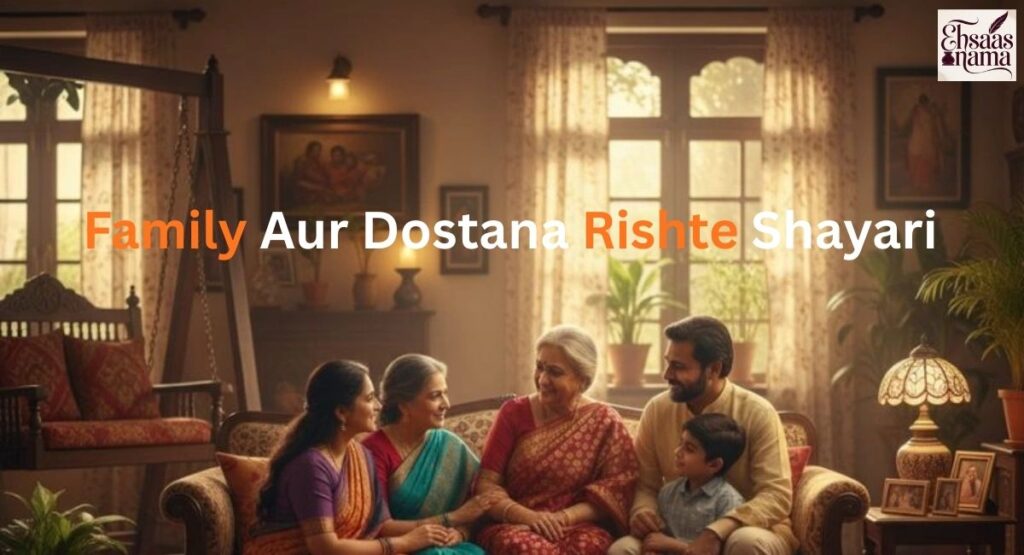 Family aur dosti ke rishton ki pyari aur emotional Riste Shayari Status in Hindi