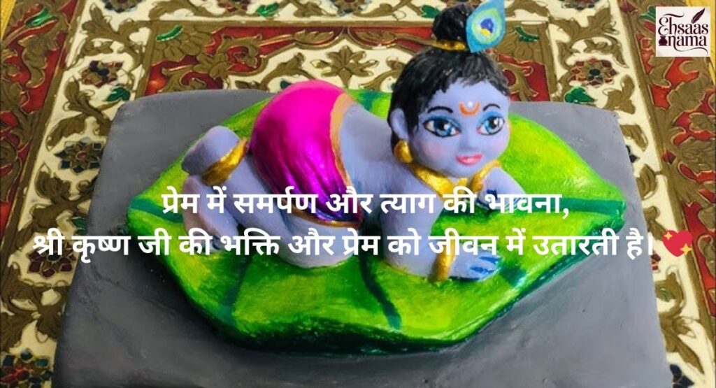 Krishna Shayari in Hindi jo prem ko ibadat bana kar pesh kare