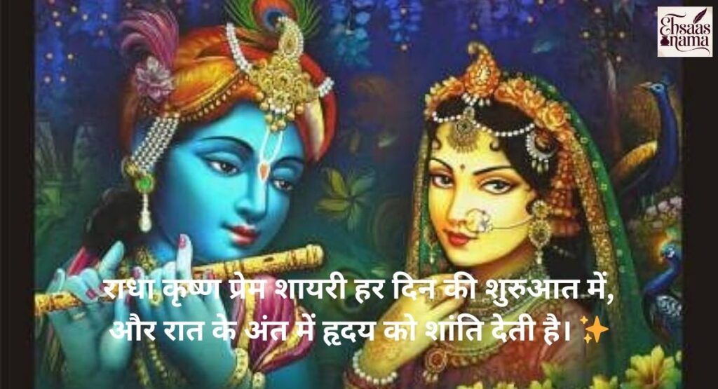 Krishna Shayari in Hindi jo subah ko umeed aur raat ko sukoon de