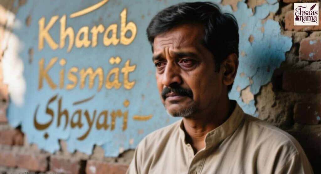 Shayari jo waqt aur Kharab Kismat ke saath hone wale struggles ko poetic andaaz me dikhaye.