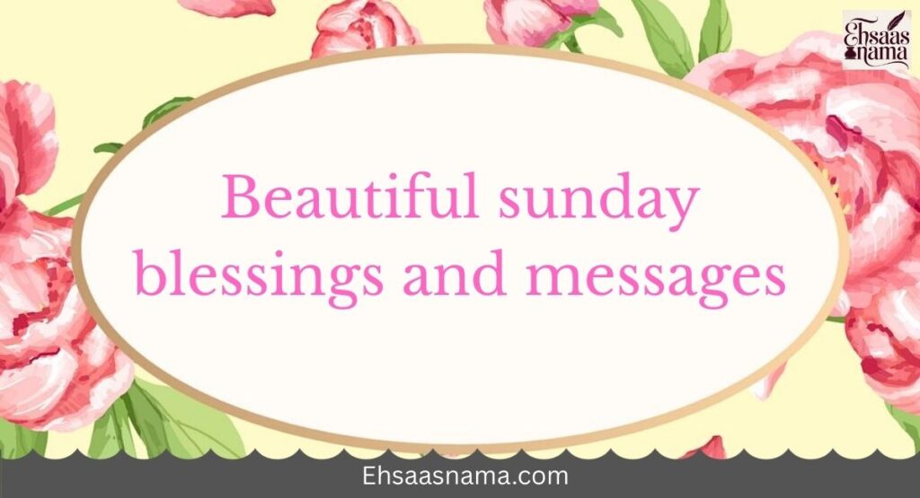 sunday blessings