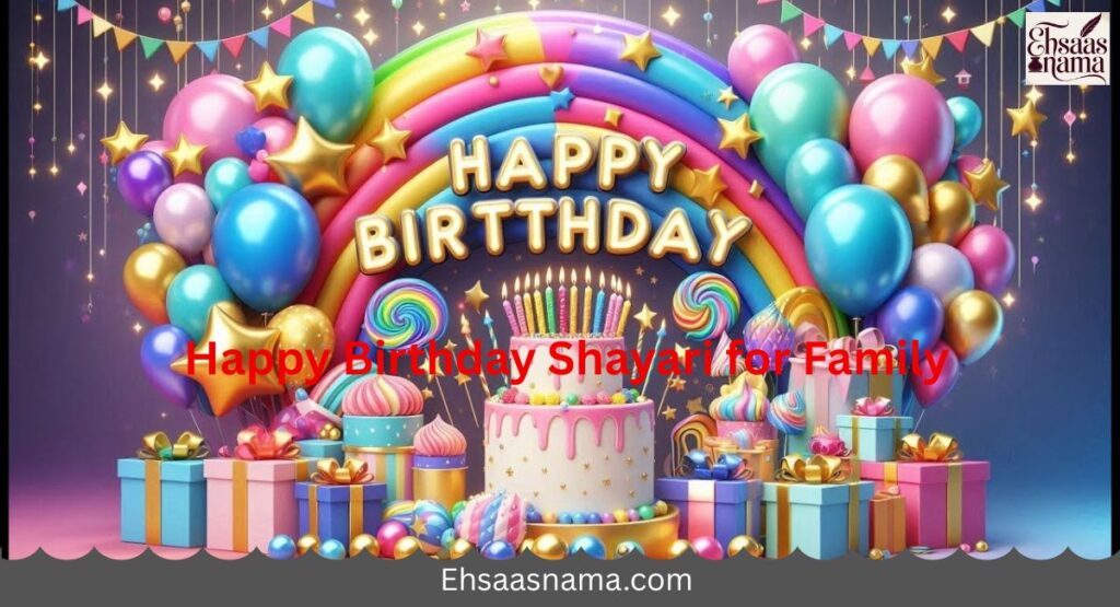 Happy Birthday Shayari for Family