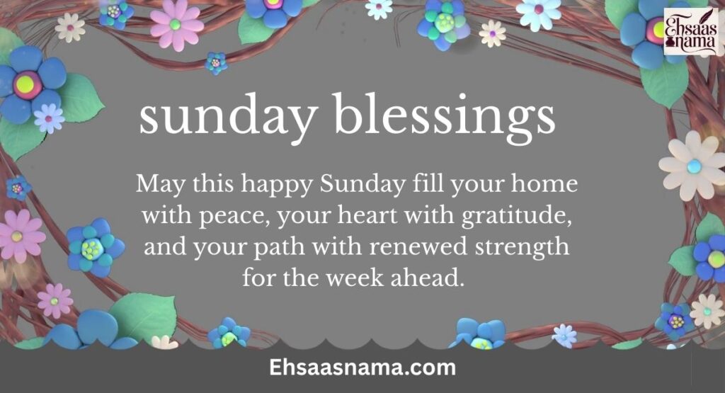 sunday blessings