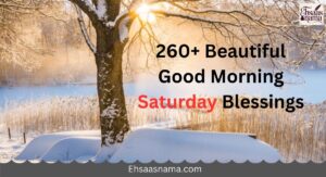 Good Morning Saturday Blessings
