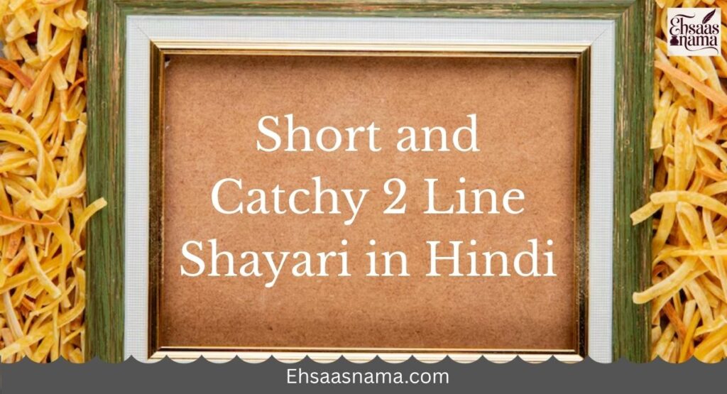 2 Line Shayari in Hindi