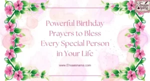 Birthday prayers