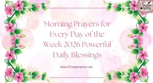 Morning prayers