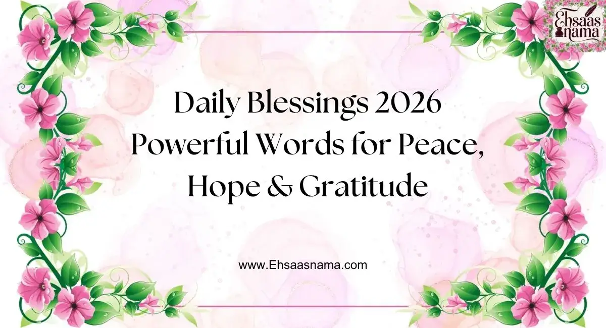 Daily Blessings 2026 Powerful Words for Peace, Hope & Gratitude